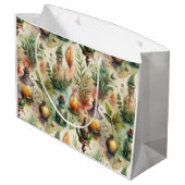 ヴィンテージ薬用ボトルパターン(1) ラージペーパーバッグ (裏面アングル)