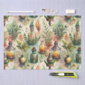 ヴィンテージ薬用ボトルパターン(1) 薄葉紙 (クラフト)