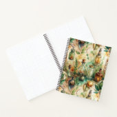 ヴィンテージ薬用ボトルパターン(2) ノートブック (内部)