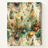 ヴィンテージ薬用ボトルパターン(2) ノートブック (裏面)