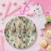 ヴィンテージ薬用ボトルパターン(3) ペーパープレート (パーティー)