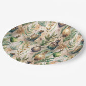 ヴィンテージ薬用ボトルパターン(3) ペーパープレート (アングル)