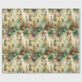 ヴィンテージ薬用ボトルパターン(3) ラッピングペーパー (フラット)