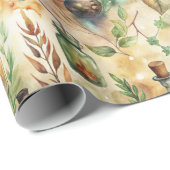 ヴィンテージ薬用ボトルパターン(3) ラッピングペーパー (ロールコーナー)