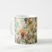 ヴィンテージ薬用ボトルパターン(5) コーヒーマグカップ (正面左)