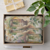 ヴィンテージ薬用ボトルパターン(6) 薄葉紙 (ギフト)