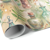 ヴィンテージ薬用ボトルパターン(8) ラッピングペーパー (ロールコーナー)