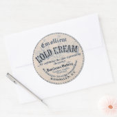 ヴィンテージ薬用ラベルステッカー ラウンドシール (封筒)