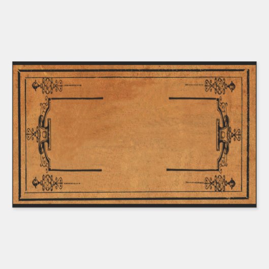 ヴィンテージ薬用ラベルステッカー 長方形シール (正面)