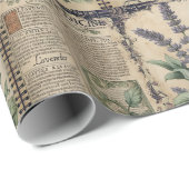 ヴィンテージ薬用ラベンダーガーデン ラッピングペーパー (ロールコーナー)