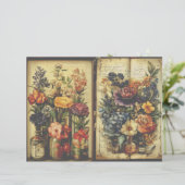 ヴィンテージ薬用植物学ジャンクジャーナル紙 (スタンド正面)