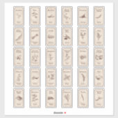 ヴィンテージ薬用香辛料ラベル シール (シート)