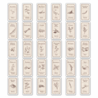 ヴィンテージ薬用香辛料ラベル シール