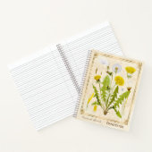 ヴィンテージ薬草タンポポ ノートブック (内部)