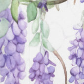 ヴィンテージ藤の花の枝 紫 緑 花 壁紙 (縫い目)