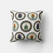 ヴィンテージ虫カラフル虫科学 クッション (裏面)