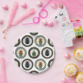 ヴィンテージ虫カラフル虫科学 ペーパープレート (パーティー)