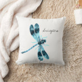 ヴィンテージ虫トンボイラストレーション クッション (ブランケット)