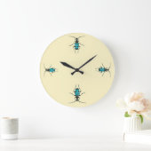 ヴィンテージ虫甲虫の時間昆虫学 ラージ壁時計 (ホーム)