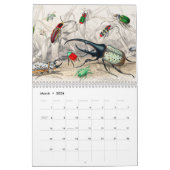 ヴィンテージ虫虫魚動物学王国 カレンダー (3月 2026)