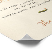 ヴィンテージ虫赤ちゃんシャワーおむつラッフル ポスター (角)