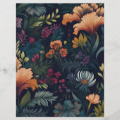 ヴィンテージ虹彩花柄紙文房具 (裏面)