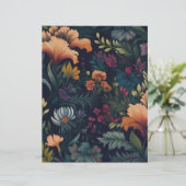 ヴィンテージ虹彩花柄紙文房具 (スタンド正面)