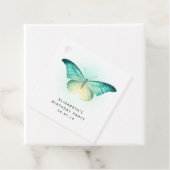 ヴィンテージ虹色の蝶とダマスク フェイバータグ (インサイチュ)