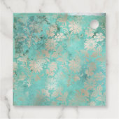 ヴィンテージ虹色の蝶とダマスク フェイバータグ (裏面)