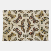 ヴィンテージ蛾 キッチンタオル (横)