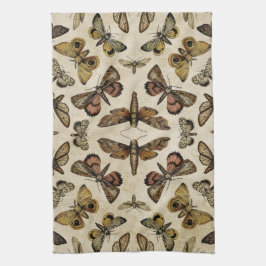 ヴィンテージ蛾 キッチンタオル