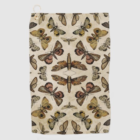 ヴィンテージ蛾 ゴルフタオル (正面)