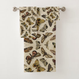ヴィンテージ蛾 バスタオルセット