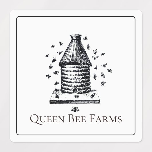 ヴィンテージ蜂の巣養蜂業者または農産物取引製品 ラベル (デザイン2)