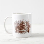 ヴィンテージ蜂の巣養蜂 コーヒーマグカップ (左)