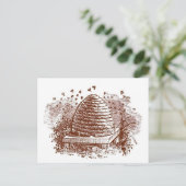 ヴィンテージ蜂の巣養蜂 ポストカード (スタンド正面)