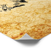 ヴィンテージ蜂の巣。 ポスター (角)