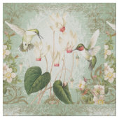 ヴィンテージ蜂モダン巣鳥織物 ファブリック (クローズアップ)