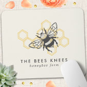 ヴィンテージ蜂ロゴ　素朴なハチ マウスパッド