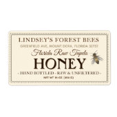 ヴィンテージ蜂蜜ラベル手瓶生の出荷 ラベル (正面)