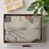 ヴィンテージ蝶とエフエマデクページ 薄葉紙 (ギフト)