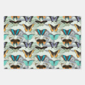 ヴィンテージ蝶とスネークゴシック自然 ラッピングペーパーシート (正面2)