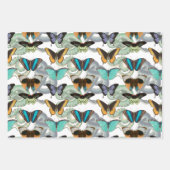 ヴィンテージ蝶とスネークゴシック自然 ラッピングペーパーシート (正面)