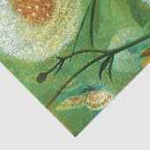 ヴィンテージ蝶とタンポポ 薄葉紙 (詳細)