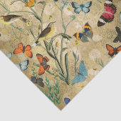 ヴィンテージ蝶とデクページティッシュペーパー 薄葉紙 (詳細)