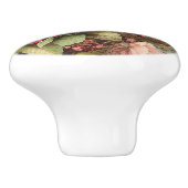 ヴィンテージ蝶とバラエフェメラ セラミックノブ (側面)