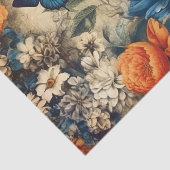 ヴィンテージ蝶と花の切り離し 薄葉紙 (詳細)