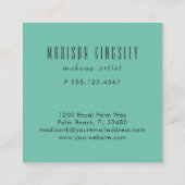 ヴィンテージ蝶と芸術的抽象芸術 スクエア名刺 (裏面)