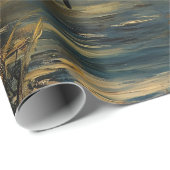 ヴィンテージ蝶と黄色の花の切り離し ラッピングペーパー (ロールコーナー)