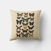 ヴィンテージ蝶の昆虫学リバーシブルピロー クッション (裏面)